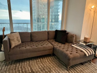 Grey Sectional sofa 