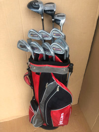 Full set of golf clubs and golf bag in great condition - RH