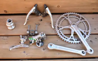 Vintage Campagnolo Super + Nuovo Record group/gruppo, View more