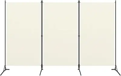 Room Divider,  3 Panel Freestanding Privacy Screen WhiteRoom, View more