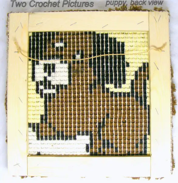 Two rug hook Pictures, teddy bear and puppy, mounted, hang ready in Arts & Collectibles in City of Toronto - Image 6