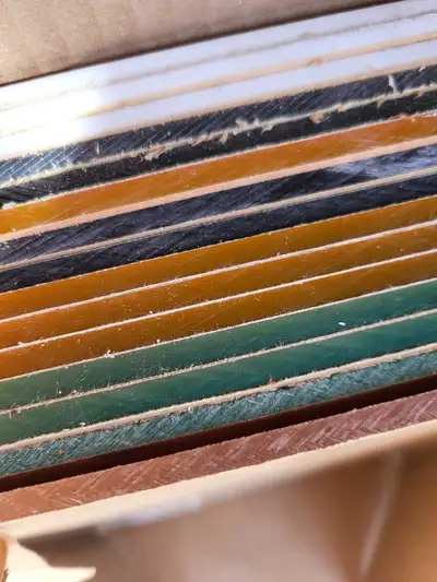 I'm offering a variety of plexiglass acrylic sheets, each 1/4" x 12 x 24 in several colours. These s...