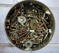Round Head Machine Screws ½, 5/8, 1-1/8, 1-1/2 in, Nuts, Washers