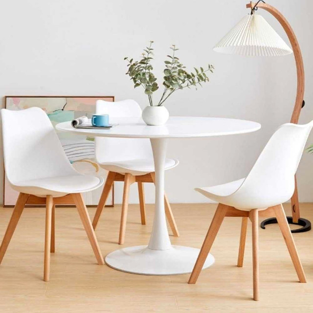 New Modern Round Dining Table White 31.5 Inch in Dining Tables & Sets in City of Toronto - Image 2