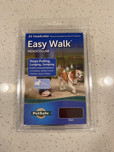 Dog Headcollar - stops pulling, lunging, jumping and other unwanted behaviours. Black, size small (5...