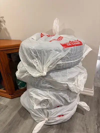 Full set of 4 winter tires sized 215/55 R17. No punctures or damage. Stored indoors. Available with...