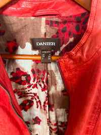 Danier Women’s Genuine Red Leather Jacket