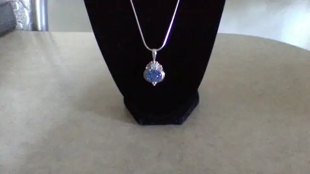 CARIBEAN DRUZY/BLUE OPLET/STERLING SIVER SET62863731835651123