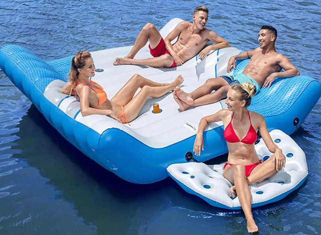 BRAND NEW IN BOX - Tobin Sports Pacific Lounge Inflatable Island in Water Sports in Kitchener / Waterloo - Image 2