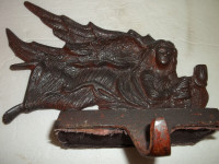 Vintage mantel stocking holder