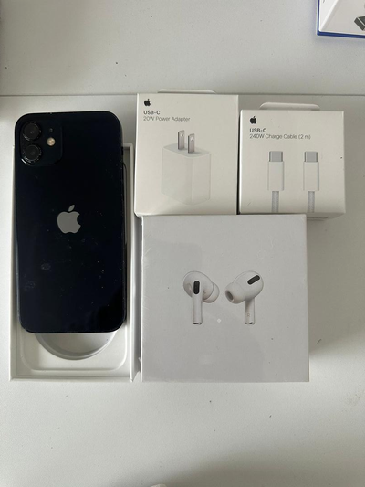 iPhone 12 64gb **AirPods/Charger Set + Delivery**, View more