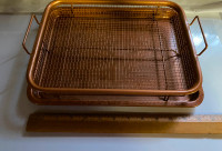 2pc Copper Oven crisper