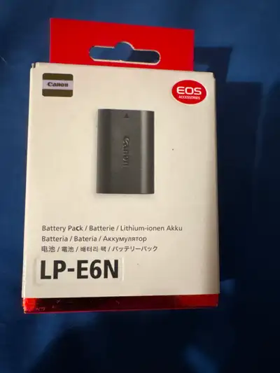 The CANON LP-E6N Battery - COMPATIBILITY: Works with numerous Canon cameras including EOS 5D Mark II...