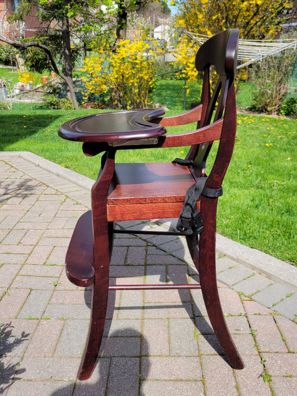 Baby High Chair (Wooden) Mahogany in Feeding & High Chairs in City of Toronto - Image 4