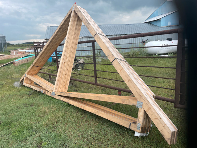 cabin truss rafters in Roofing in Red Deer