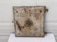 “Vintage Lunenburg Foundry Cast Iron Stove/Furnace Door w/Window
