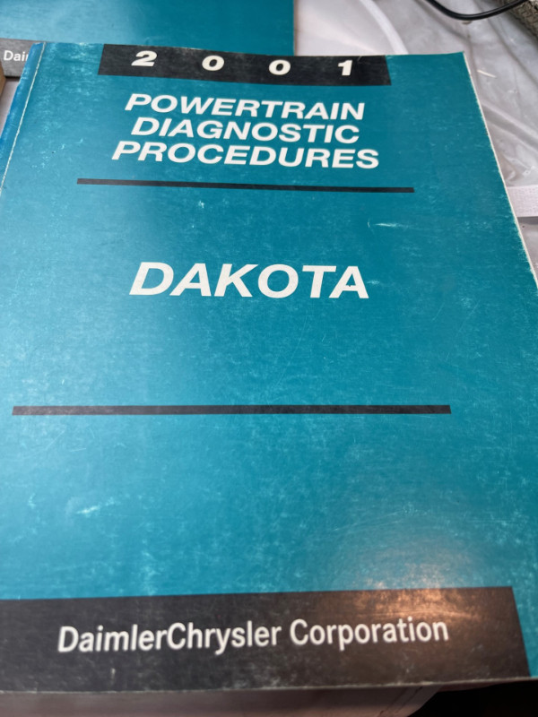 2001 DODGE DAKOTA 3 BOOK SET FACTORY DIAGNOSTIC PROCEDURE #W1364 in Textbooks in Edmonton - Image 3