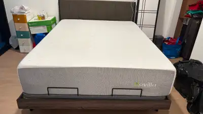 Adjustable bed frame with zero gravity bed with spring mattress, View more