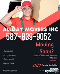 Allday movers inc moving & storage 