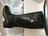 Ralph Lauren Wide Calf Leather Boots
