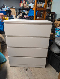 White 4 drawer Dresser 
