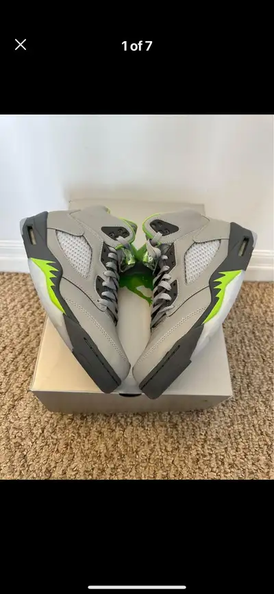 Jordan 5 GREEN BEAN - Size: 10.5 - Condition: DeadStock - Price: $340 . . . #ottawa #shoes #sneakers...