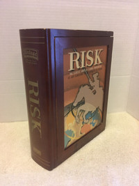 Vintage Original RISK WOODEN GAME Case Bookshelf Style