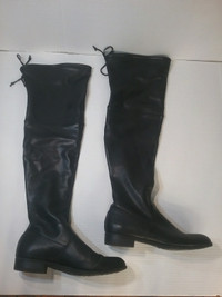 UNISA Over The Knee Stretchy Faux Leather Boots Size 8M