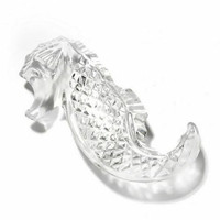 Waterford Cut Crystal Seahorse Pin  New in Box