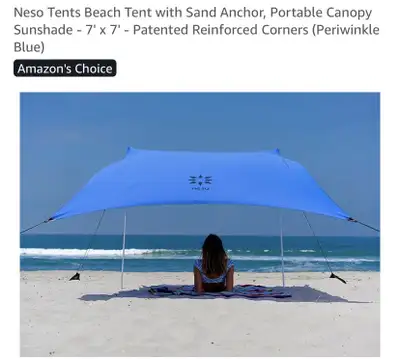 New Neso Beach Tent Portable Sunshade Canopy 7ft, View more