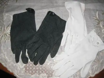 TWO PAIRS OF VINTAGE LADIES GLOVES, View more
