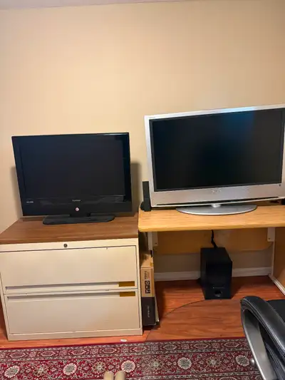 32" ViewSonic Monitor $20 and 40" Sony Bravia TV $30