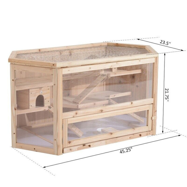 Fir Wood Hamster Cage Mouse Rats Small Animal in Accessories in Markham / York Region - Image 3