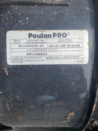 Poulan snowblower parts