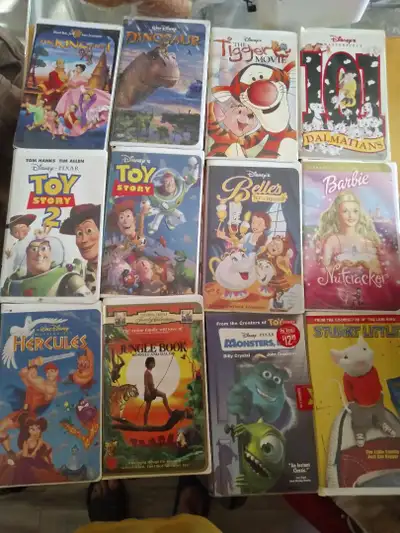$ 40 - 43 VHS tapes Kids Movies These are tapes I have not played in 25 years I have no idea if they...
