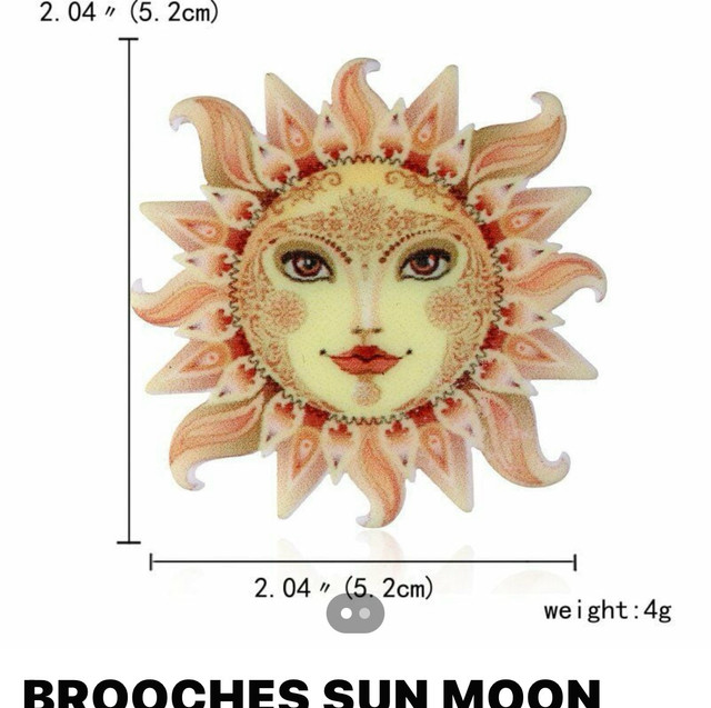 Brooches Moon Sun $5 Each  in Jewellery & Watches in Sudbury - Image 2