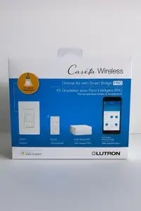Lutron Caseta Wireless Dimmer Kit with Smart Bridge PRO