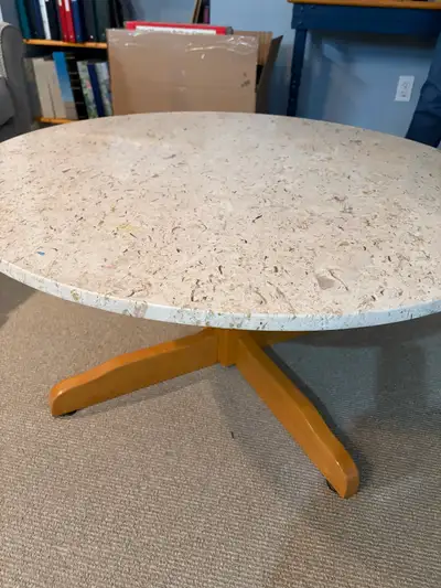 Round marble top coffee table , View more