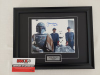 Jeremy Bulloch Signed Star Wars 8x10 as Boba Fett ~ COA + Framed
