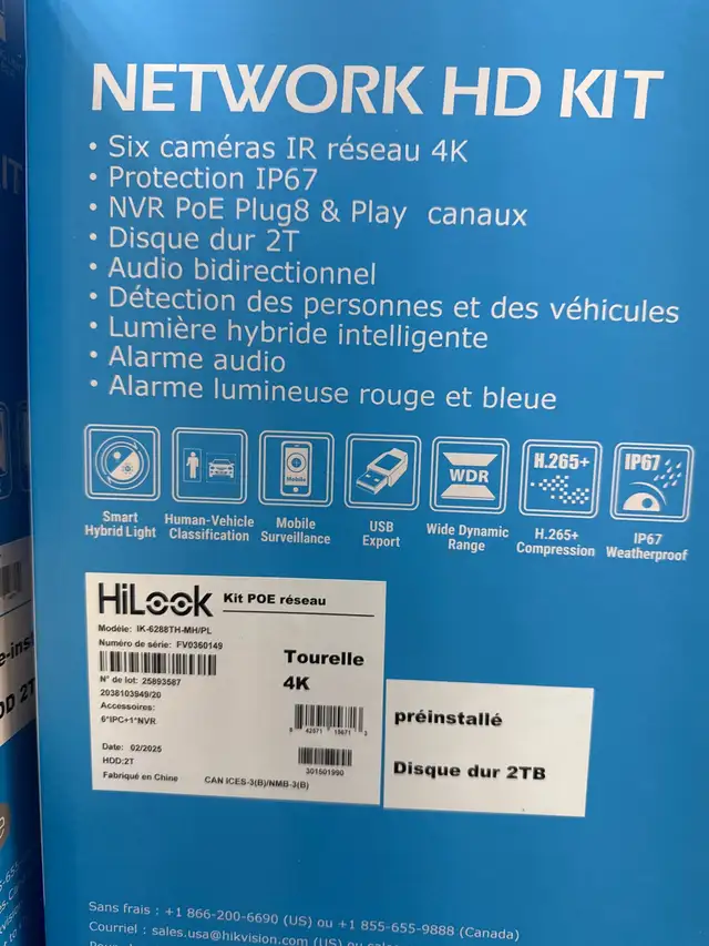 4 K 8 MP HILOOK SMART HYBRID LIGHT NETWORK HD KIT in General Electronics in Mississauga / Peel Region - Image 4