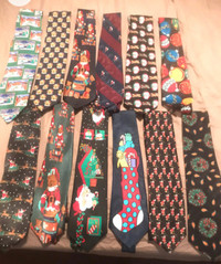 Mens ties - Christmas, sports, religious…