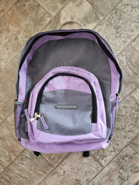 Backpack / bookbag (purple, grey & black)