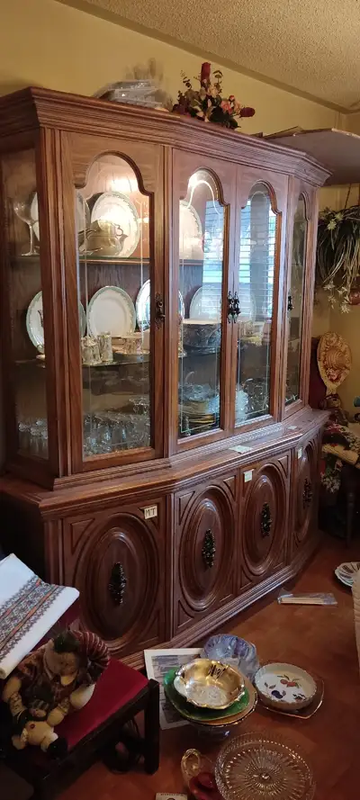 China cabinet and dining set, View more
