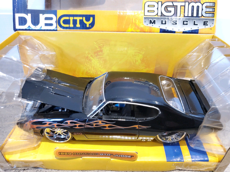 124 Diecast Jada Bigtime Muscle 1969 Pontiac GTO Judge Black Arts