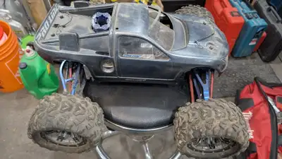 Nearly everything on this Revo has been upgraded to aluminum, engine's been upgraded to a Picco .26...