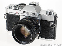 Konica T3n Film Camera (Silver) + Konica Hexanon 50mm 1.4f