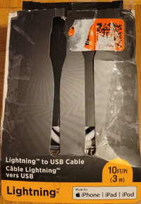 Lightning to USB Cable 10ft for Iphone