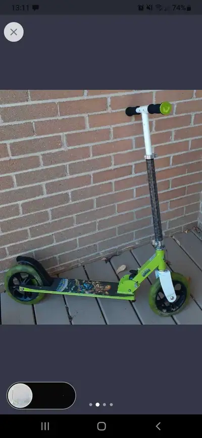 Brand: Skylanders Swap Force - Approx. measurements: 34"L x 14"W x 37"H, 4" wide footdeck - Metal bo...