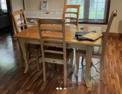 Mango Wood Table and 6 chairs, View more