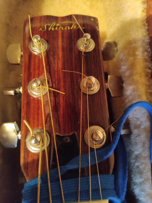 FOR SALE Shiraki XW60 Vintage Acoustic Guitar with Hard Case Guitars